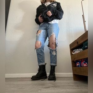 Hollister low rise boyfriend jeans